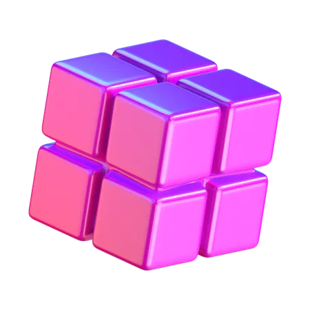 Abstract Cube Shape 3 D Icon 3D Icon