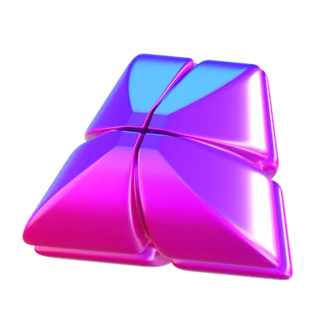 Abstract Cube Shape 3 D Icon 3D Icon