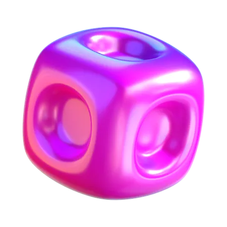 Abstract Cube Shape  3D Icon