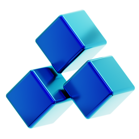 Abstract Cubes  3D Icon