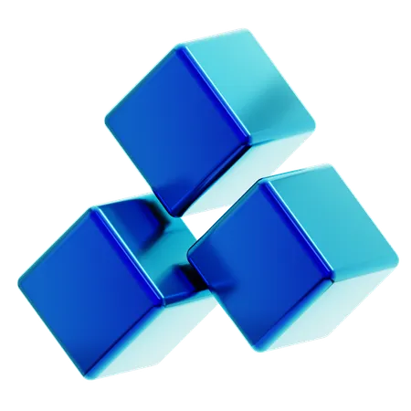 Abstract Cubes  3D Icon