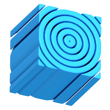 Abstract Cylinder  3D Icon