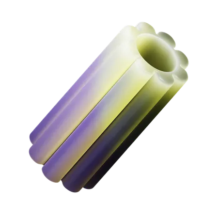 Abstract Cylinder  3D Icon