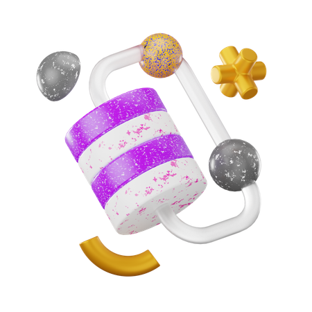 Abstract Cylinder  3D Icon