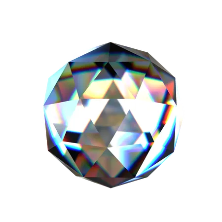 Abstract Diamond  3D Icon