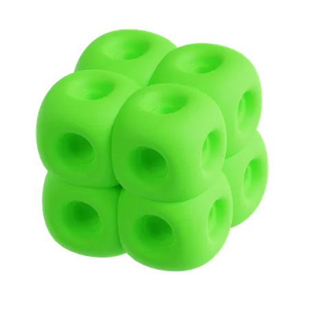 Abstract Dice Hole  3D Icon