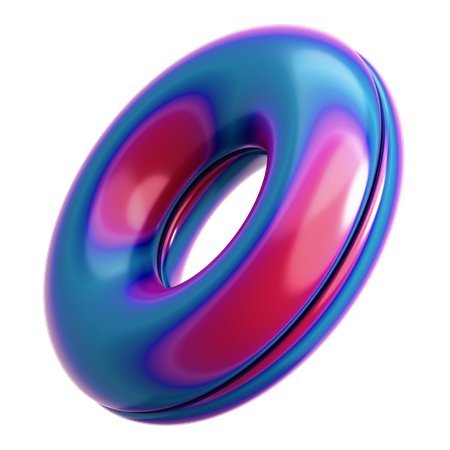 Abstract Donut Slice  3D Icon