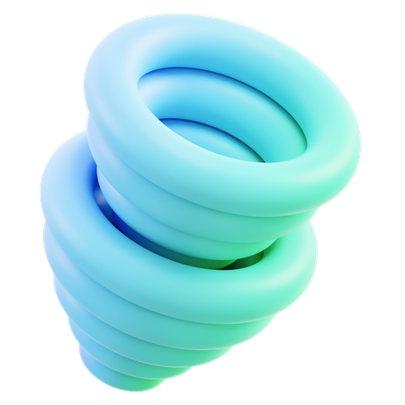 Abstract Drill  3D Icon