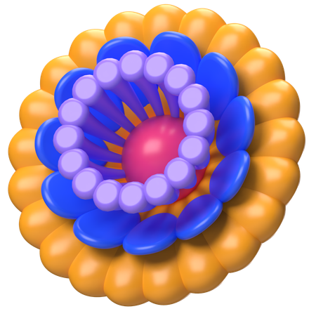 Abstract Flower Candy Loop Flower  3D Icon