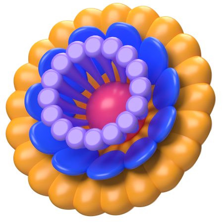 Abstract Flower Candy Loop Flower  3D Icon