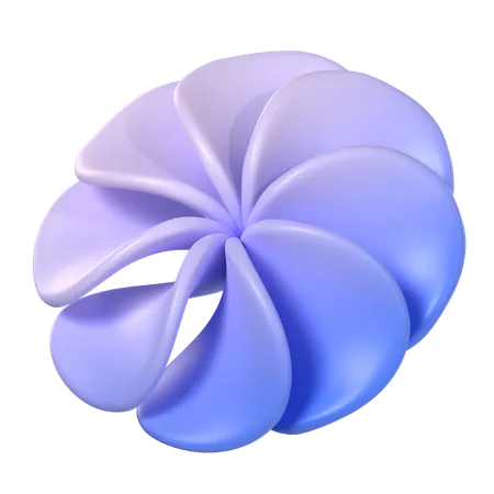 Abstract Flower Gradient  3D Icon