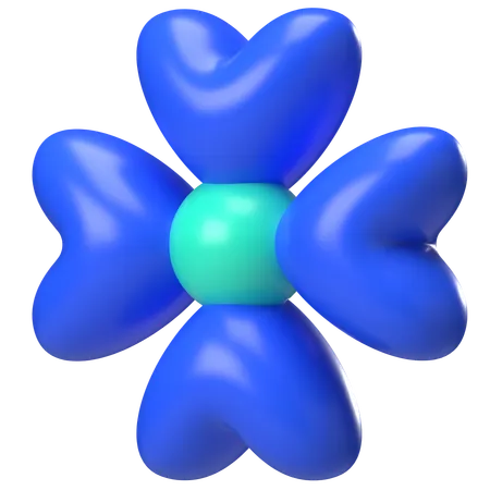 Abstract Flower Heart Blossom  3D Icon