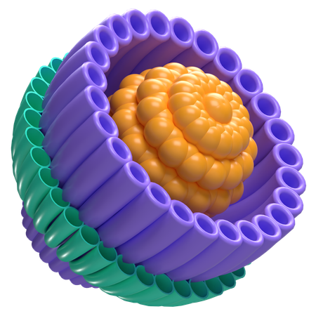 Abstract Flower Rolled Spiral Flower  3D Icon