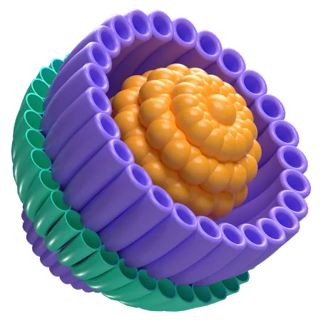 Abstract Flower Rolled Spiral Flower  3D Icon