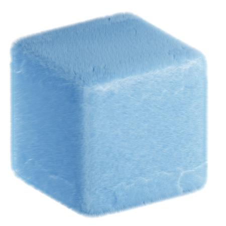 Abstract Fluffy Elements  3D Icon