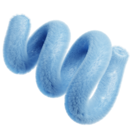 Abstract Fluffy Elements  3D Icon