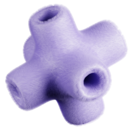 Abstract Fluffy Elements  3D Icon