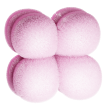 Abstract Fluffy Elements  3D Icon