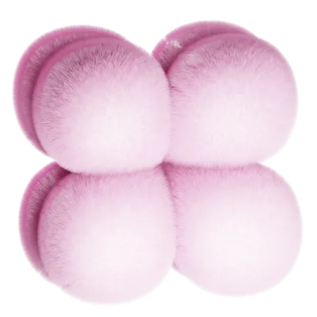 Abstract Fluffy Elements  3D Icon