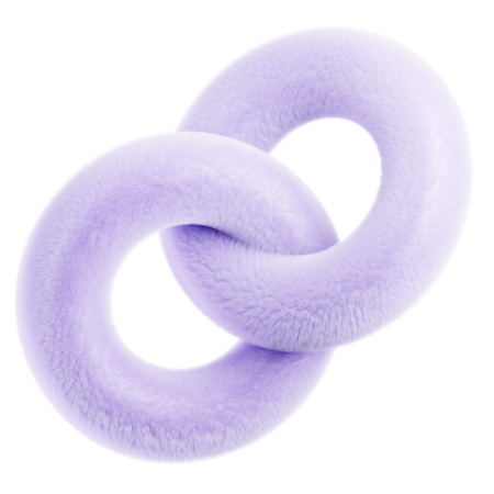 Abstract Fluffy Elements  3D Icon