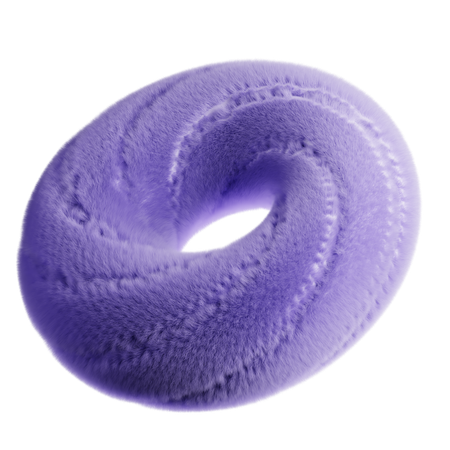 Abstract Fluffy Elements  3D Icon