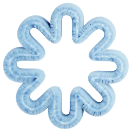 Abstract Fluffy Elements  3D Icon