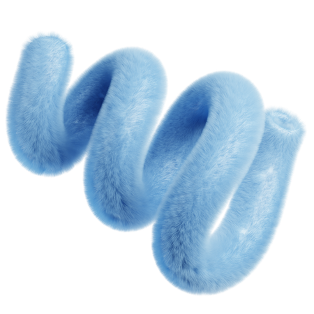 Abstract Fluffy Elements  3D Icon