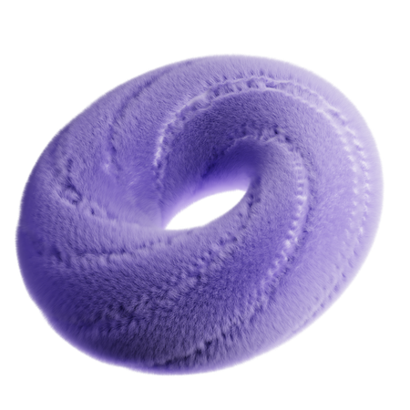 Abstract Fluffy Elements  3D Icon