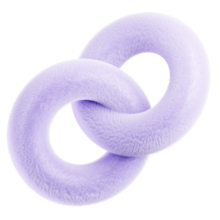 Abstract Fluffy Elements  3D Icon