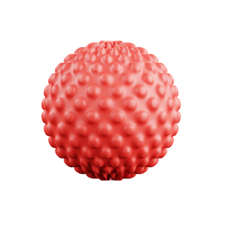 Abstract Fur Ball  3D Icon