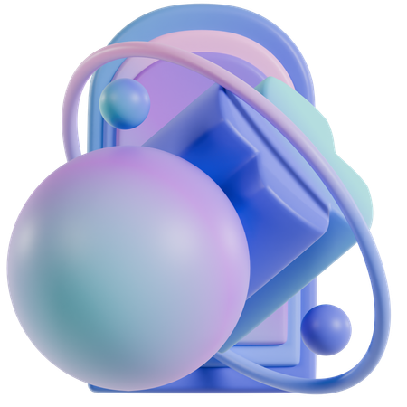 抽象幾何学  3D Icon