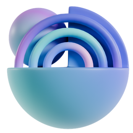 抽象幾何学  3D Icon