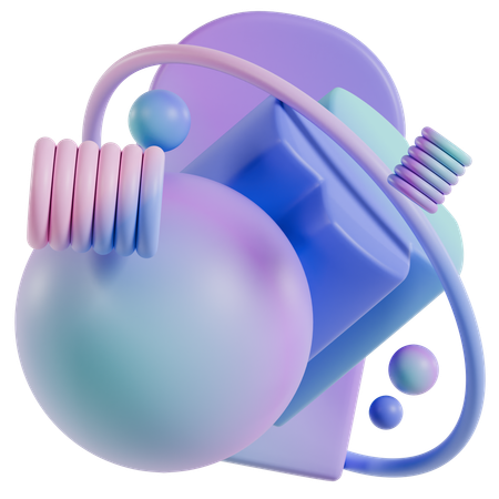 抽象幾何学  3D Icon