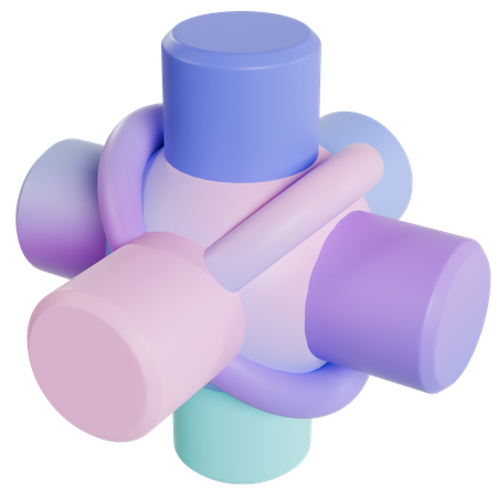 抽象幾何学  3D Icon