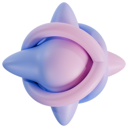 Abstract Geometric  3D Icon