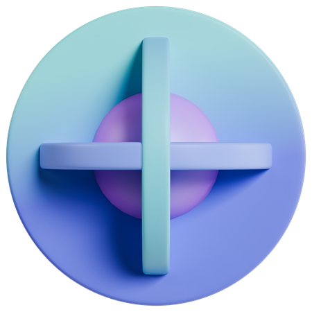 Abstract Geometric  3D Icon