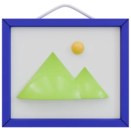 추상기하학적 그림  3D Icon