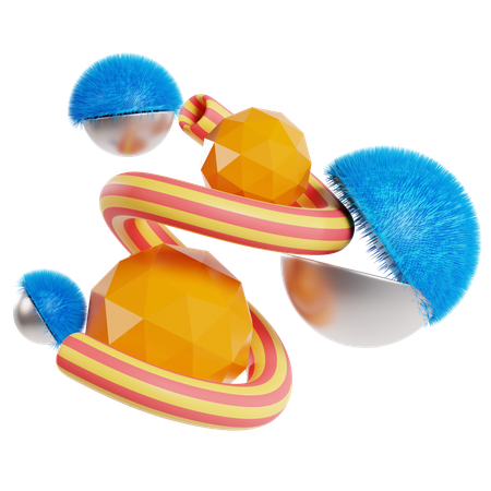 Abstract Geometric Shapes  3D Icon