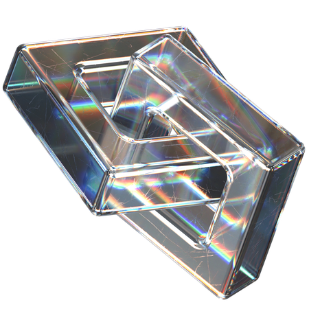 Abstract Glass  3D Icon