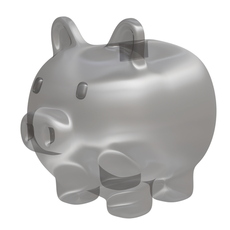 Abstract Glass Pig  3D Icon
