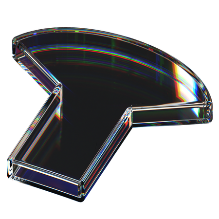 Abstract Glass Shape  3D Icon