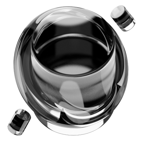 Abstract Glass Shape  3D Icon