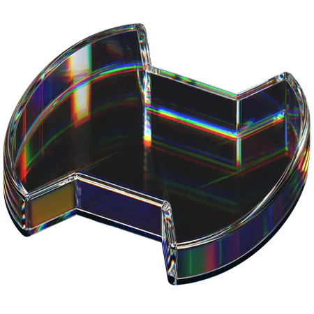 Abstract Glass Shape  3D Icon