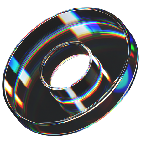 Abstract Glass Shape  3D Icon