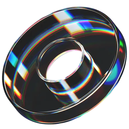 Abstract Glass Shape  3D Icon