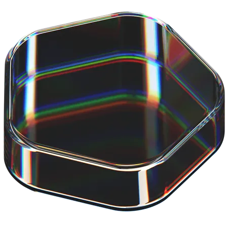 Abstract Glass Shape  3D Icon