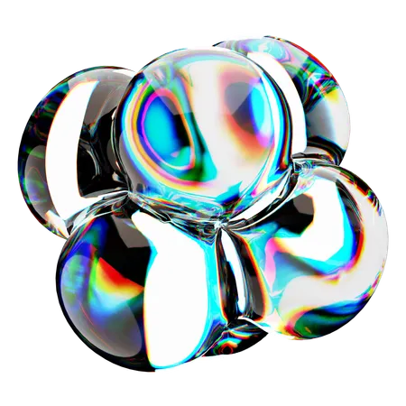 Glass Dispersion Effect 3D Icon