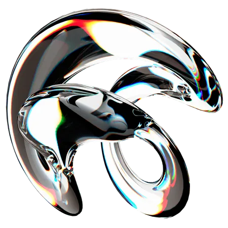 Abstract Glass Spectrum  3D Icon