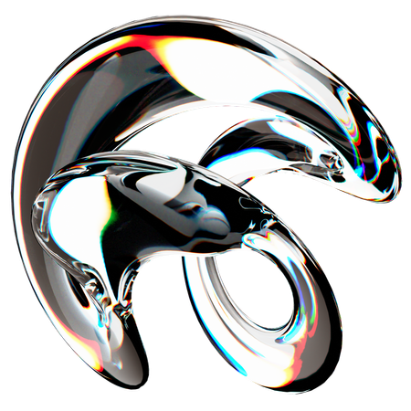 Abstract Glass Spectrum  3D Icon