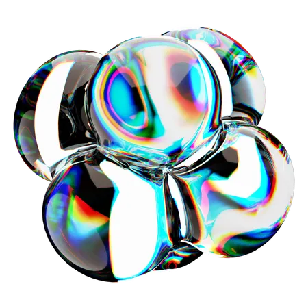 Abstract Glass Spectrum  3D Icon